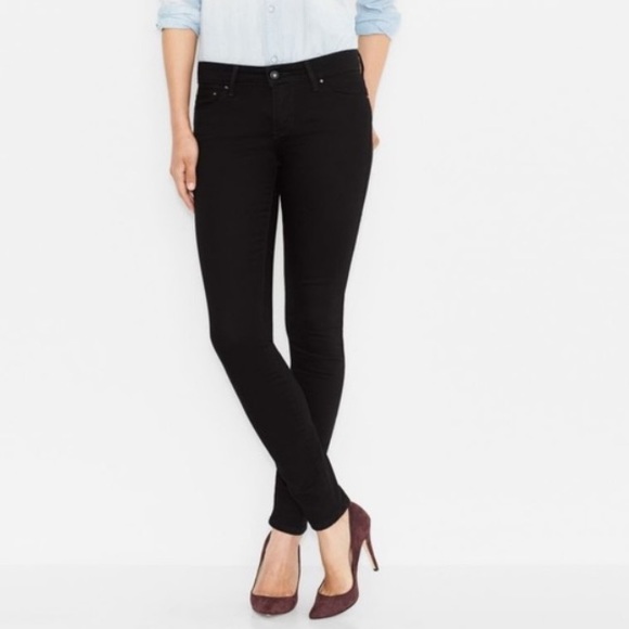 Levi’s Black Skinny Demi Curve Jeans Size 25 - Picture 1 of 7